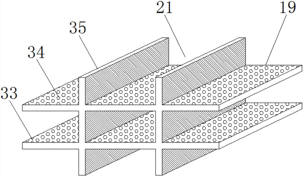 Draining and drying device for medical apparatus