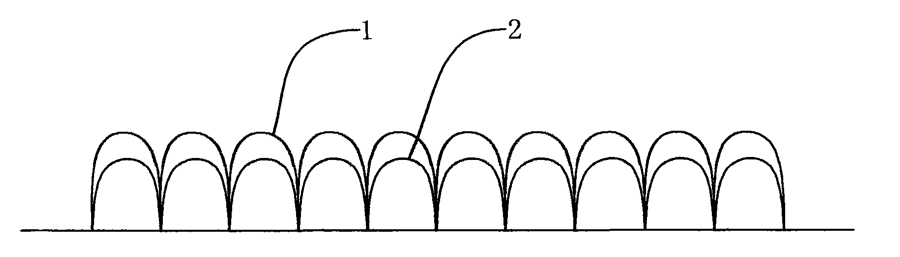 Novel pile loop fabric and method for producing same