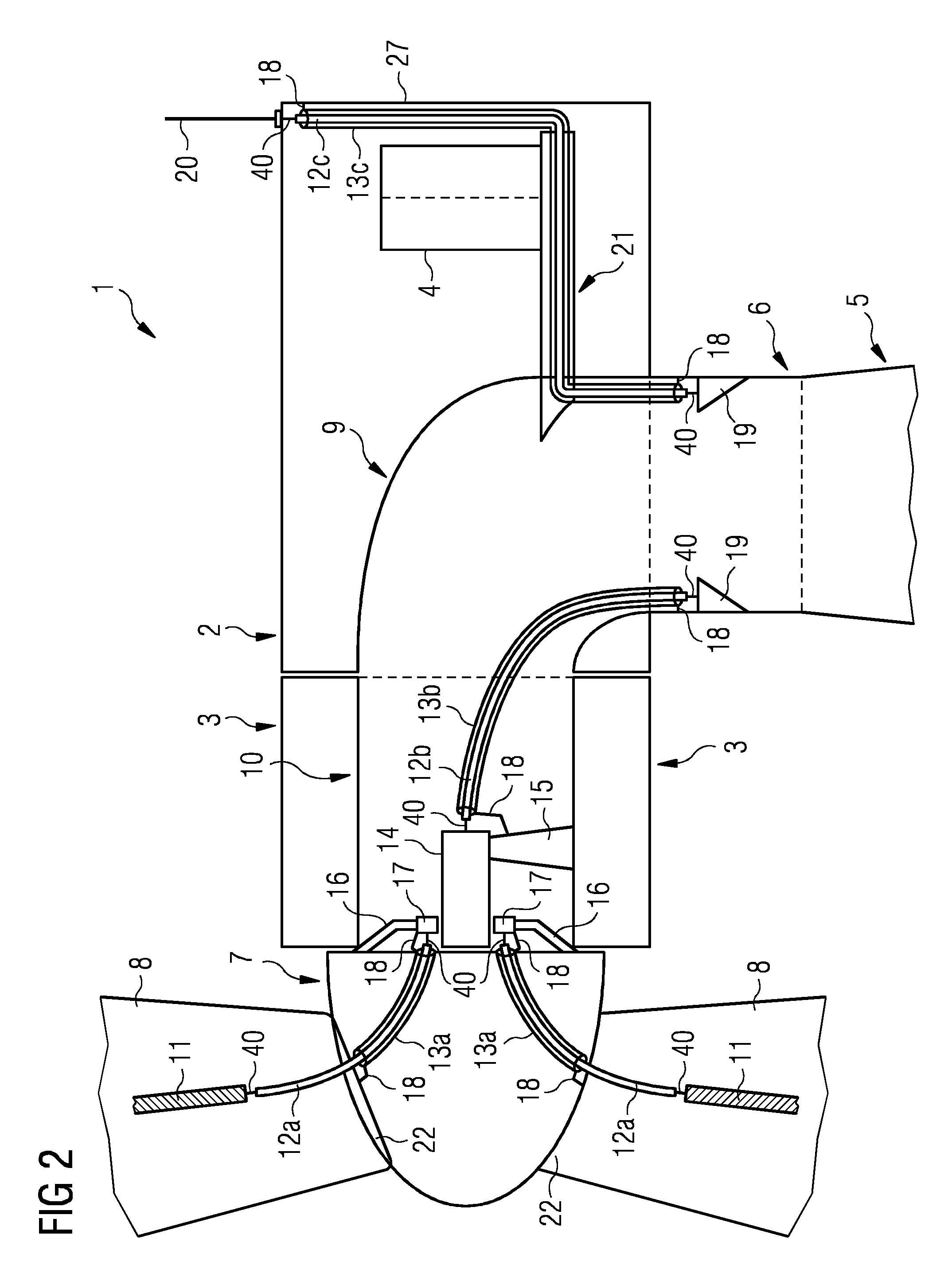 Lightning protection system for a wind turbine, wind turbine and method for protecting components of a wind turbine against lightning strikes