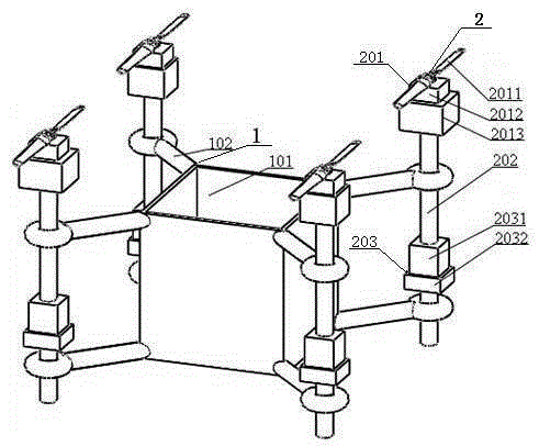 Distributed multi-rotor-wing unmanned aerial vehicle system with heavy load and long endurance