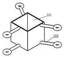 Distributed multi-rotor-wing unmanned aerial vehicle system with heavy load and long endurance