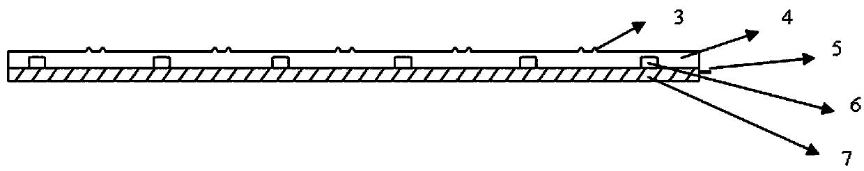 All-angle even-light-emitting high-power LED lamp bar with fluorescent powder and chips separated