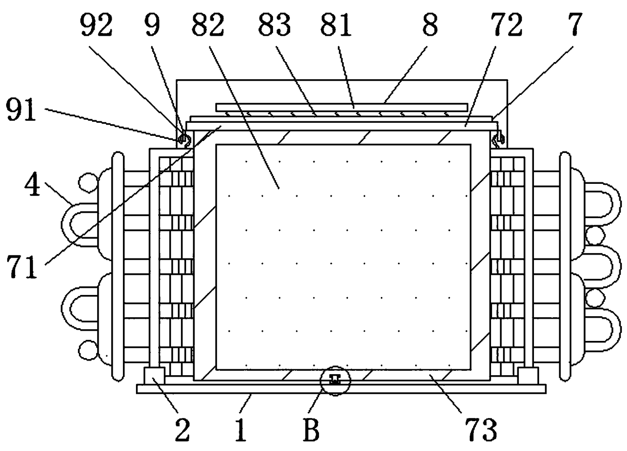 Height fine-adjustable wall-mounted furnace heat exchanger