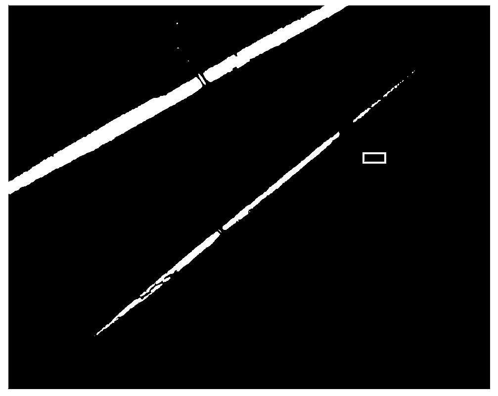 Detection method for bad state of rotating double-lug component pin of high-speed rail contact network on basis of image invariance target positioning