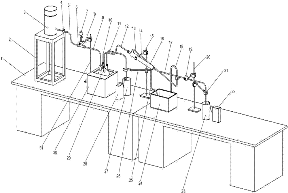 Experimental system for analyzing dynamic scaling trend of geothermal water