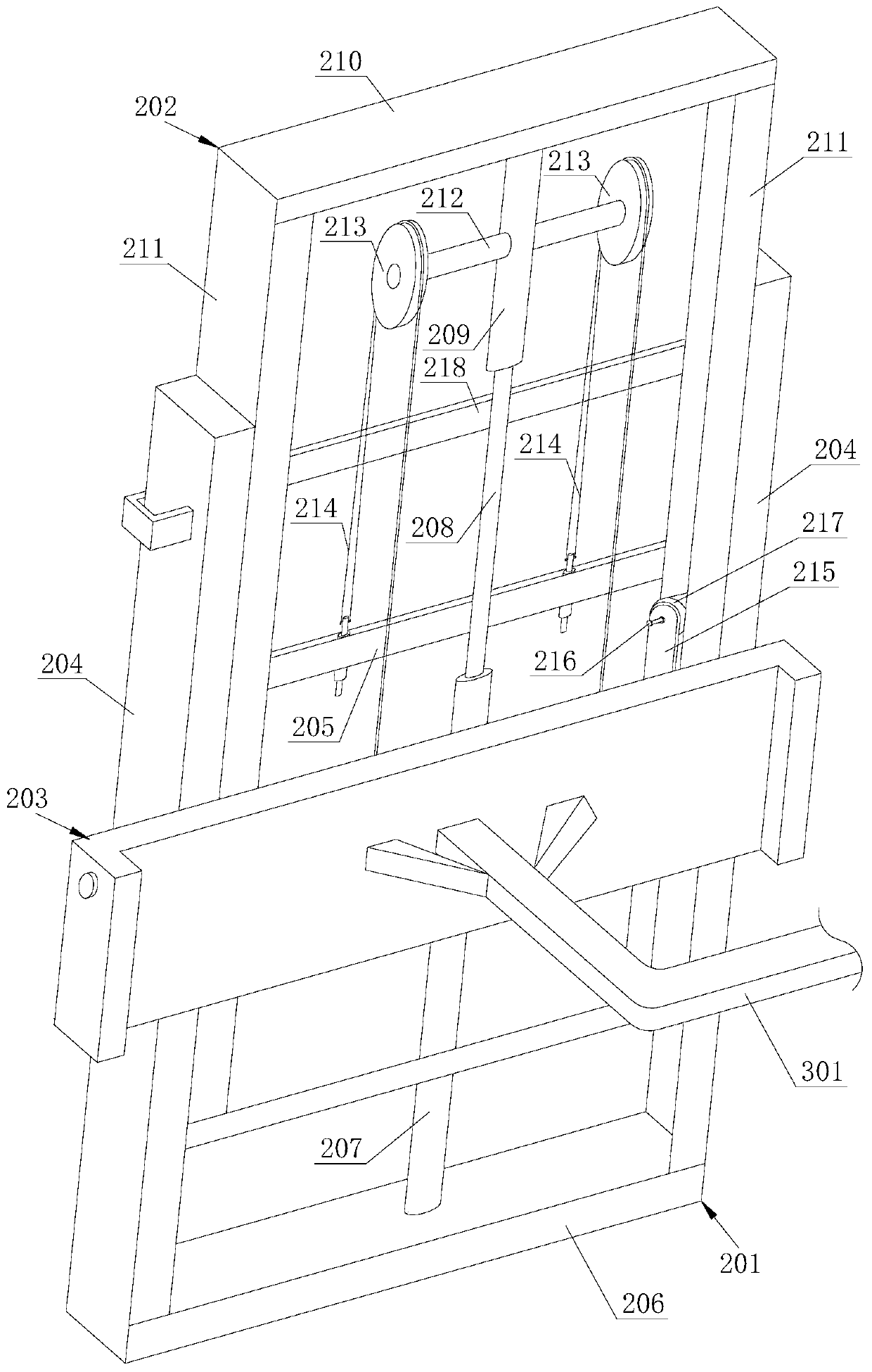 Movable wall building mortar paving device