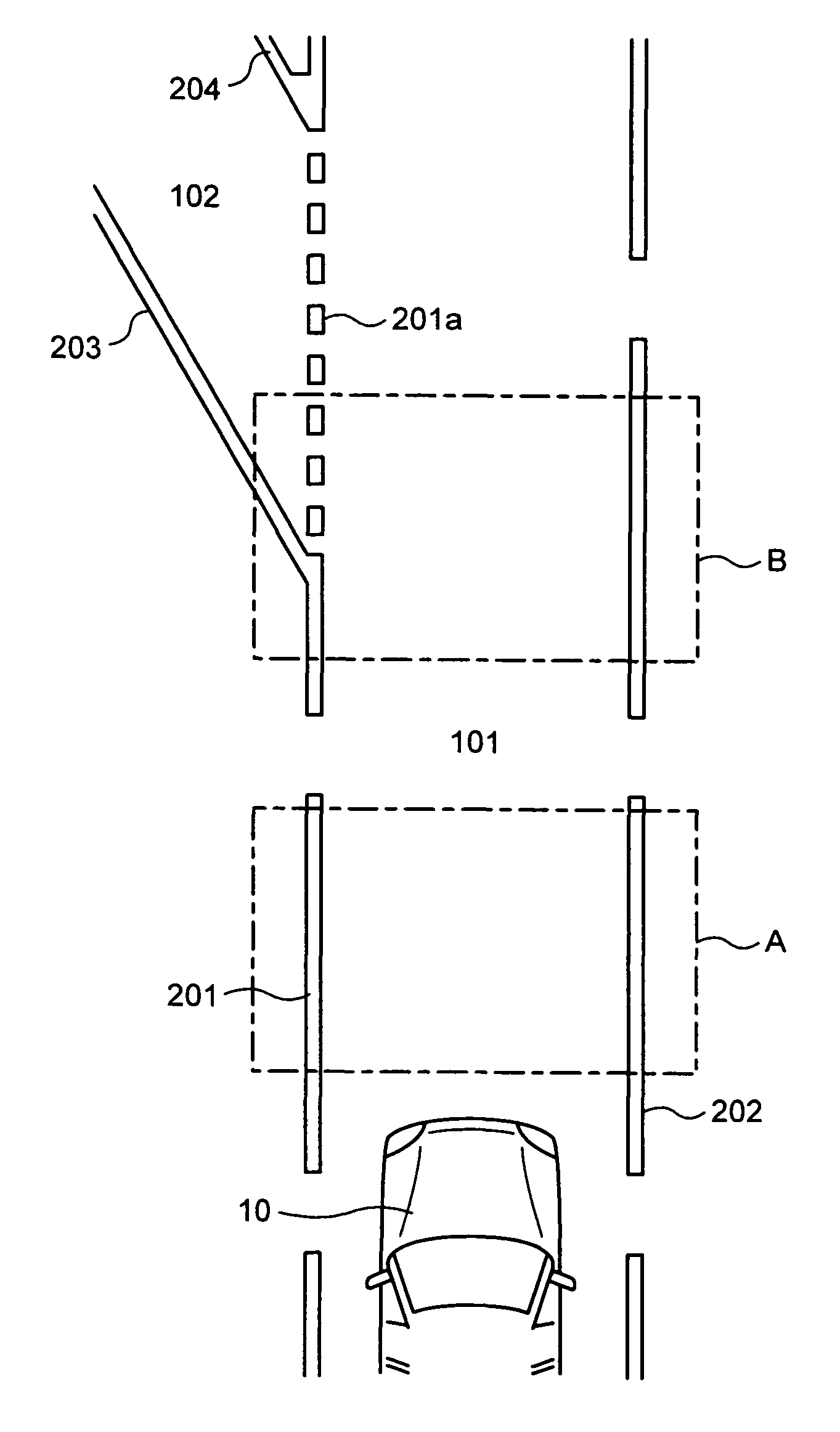 Lane boundary detector