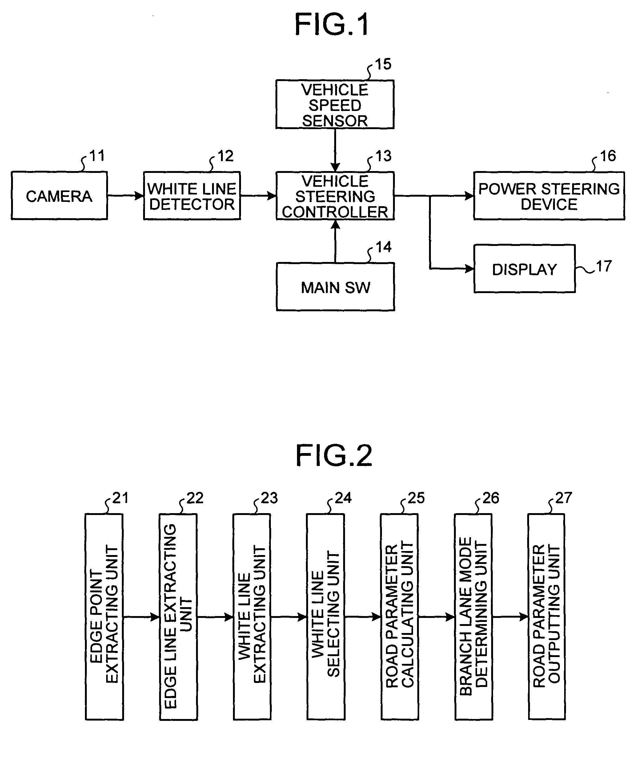 Lane boundary detector