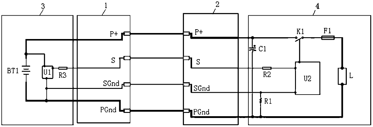 Anti-sparking power type communication electrical connector