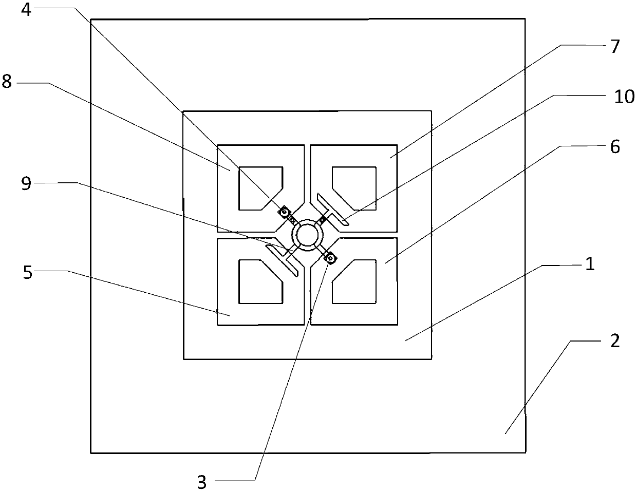 Differential circularly polarized directional antenna