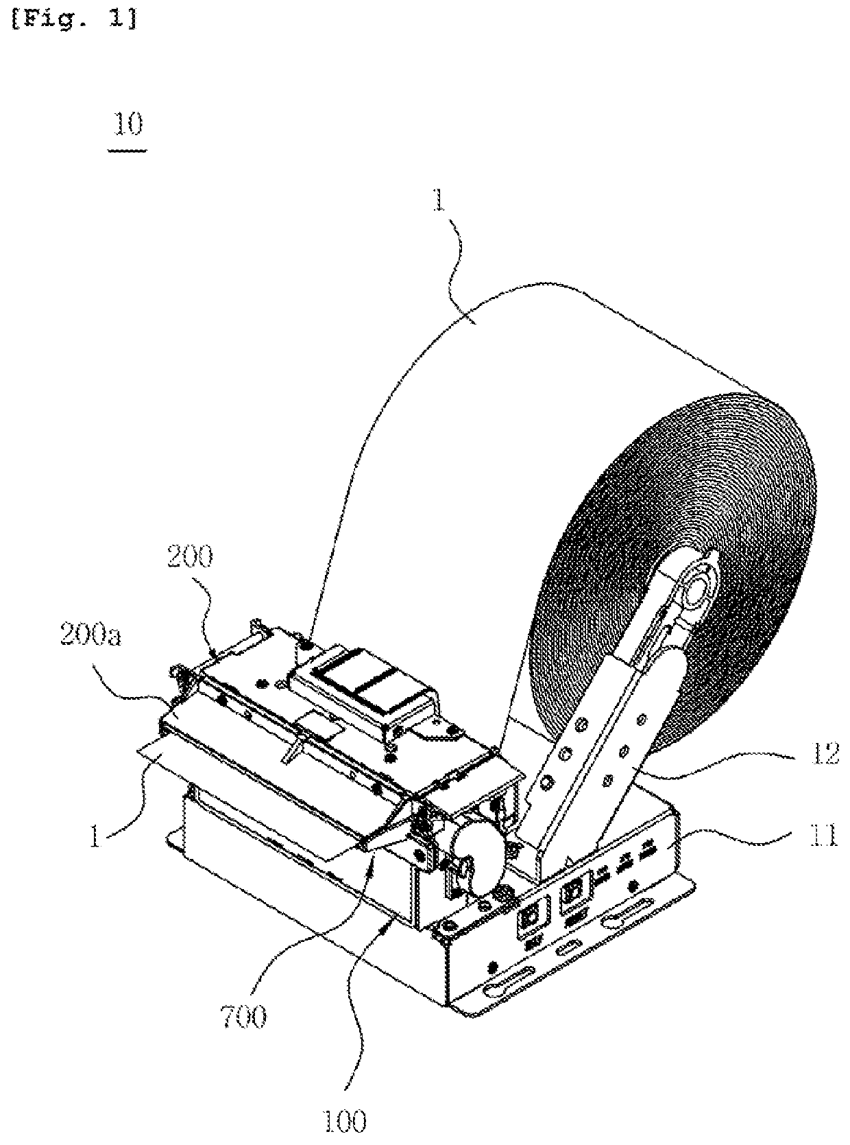 Paper cutting device for kiosk printer and kiosk printer equipped with the same