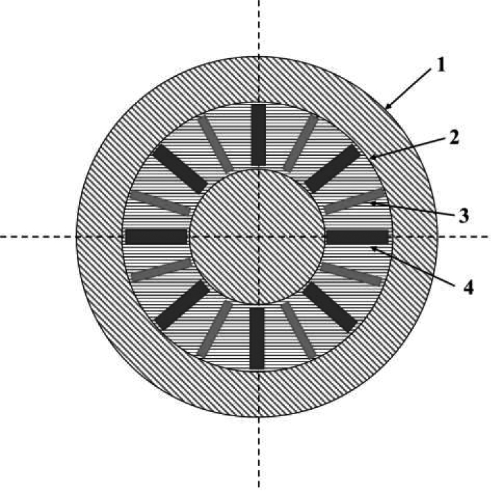 Magnetostrictive film target material structure and preparation method thereof