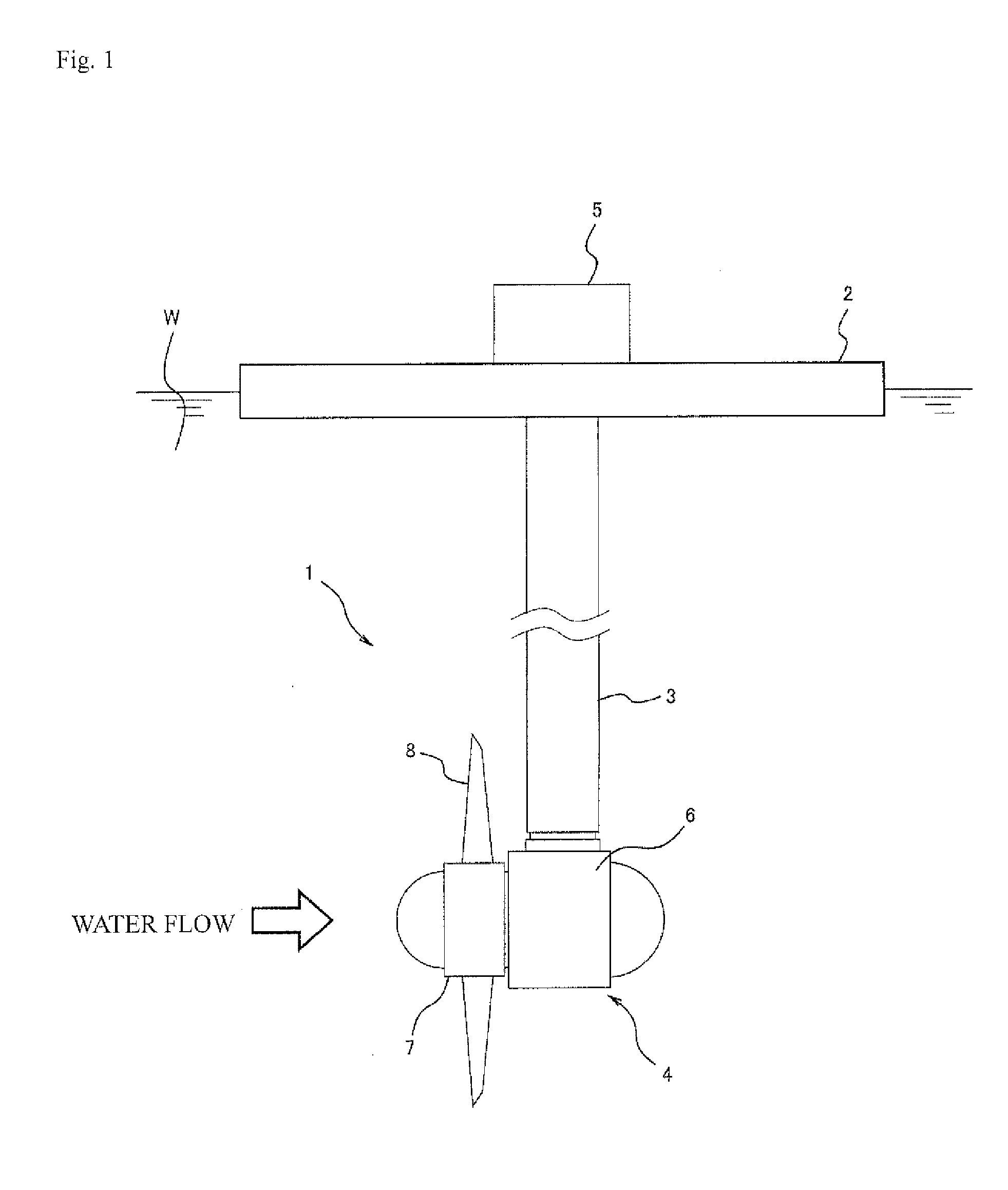 Water flow electricity generating device