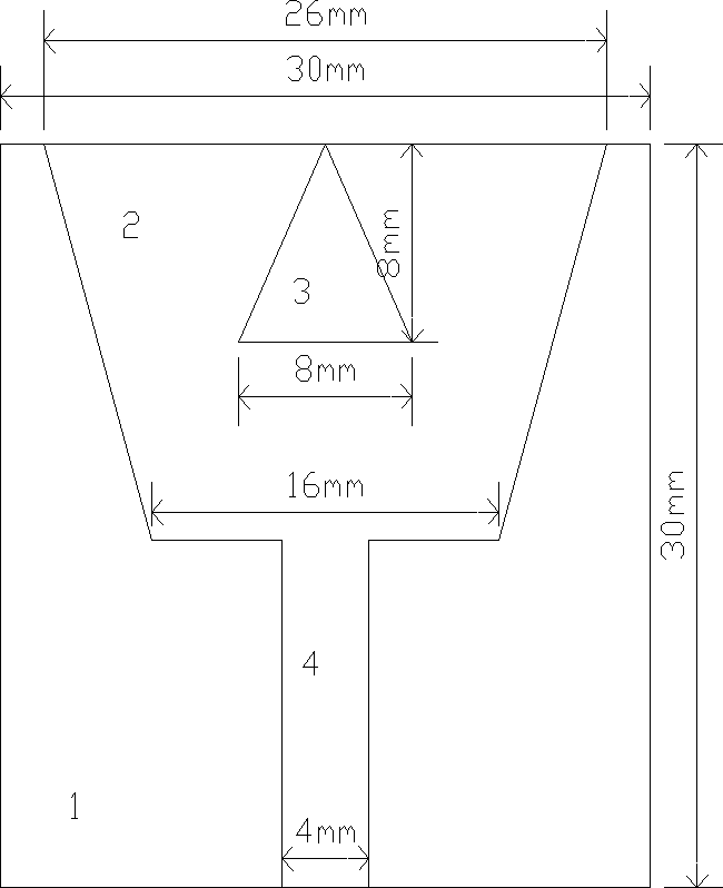 Trapped wave ultra-wide band antenna with triangular groove