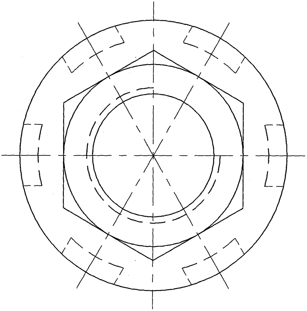 Lockbolt and nut for rectangular, semi-arc and trapezoidal segment skirts of flange