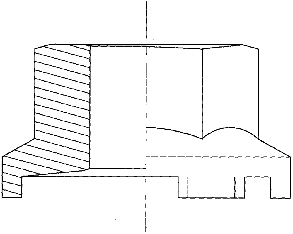 Lockbolt and nut for rectangular, semi-arc and trapezoidal segment skirts of flange