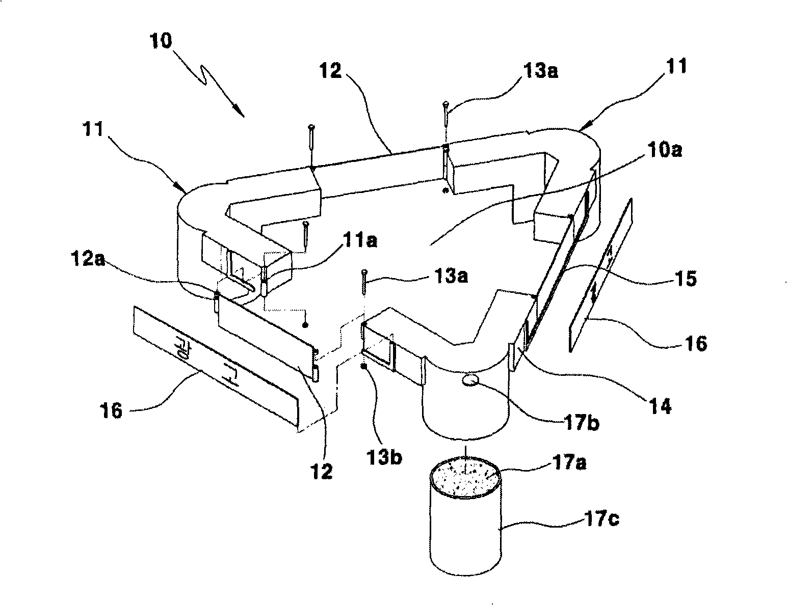 Impact-absorbing guard for column with advertising function