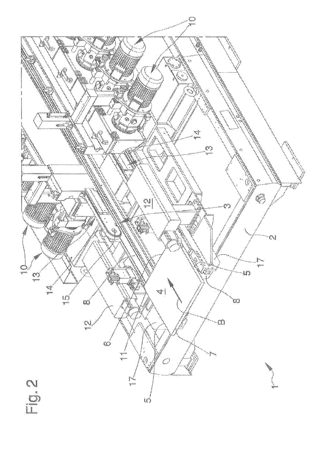 Grinding machine for plate-like elements, particularly ceramic tiles and plates, natural stones, glass or similar