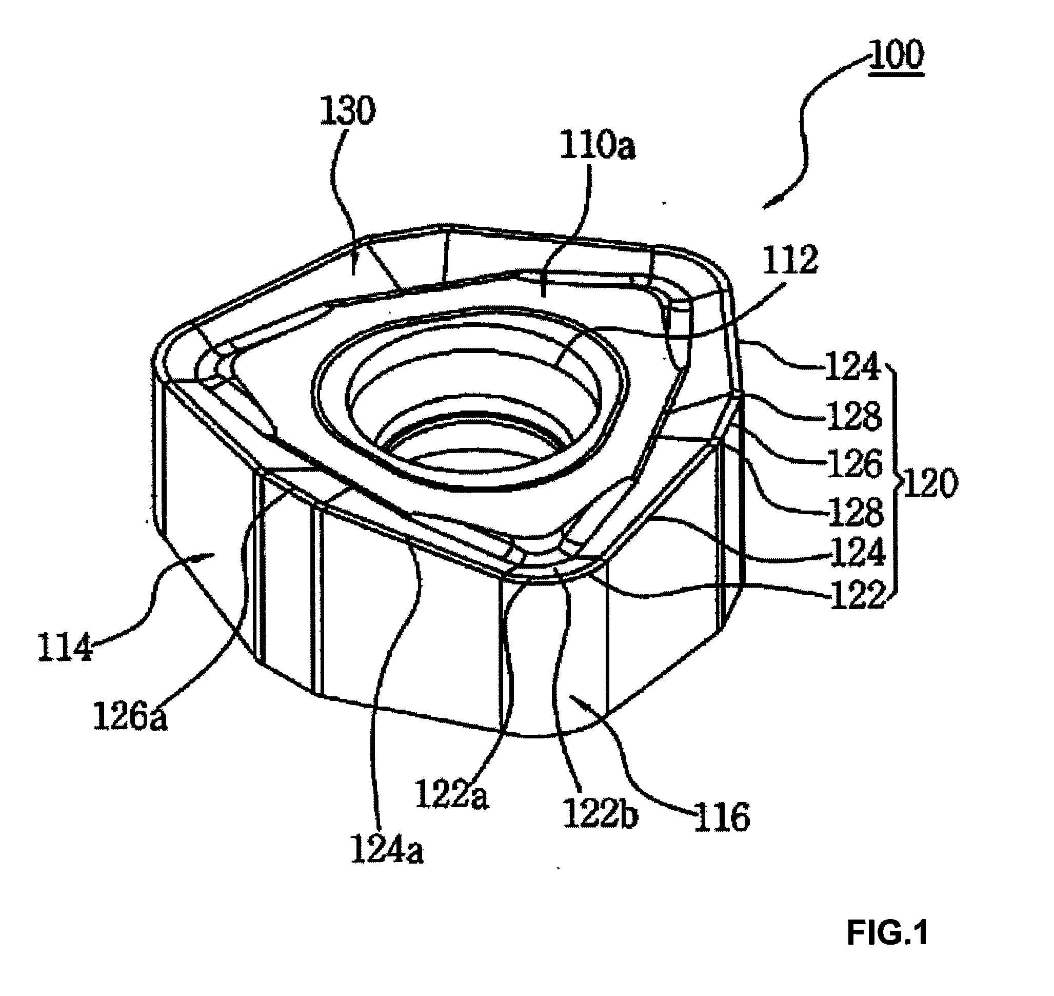 Cutting insert for high-efficient cutting