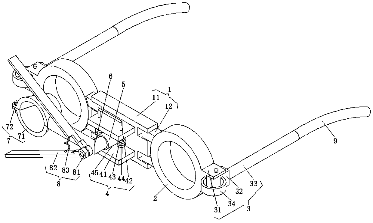 Ophthalmic liquid dropping device with precise positioning function