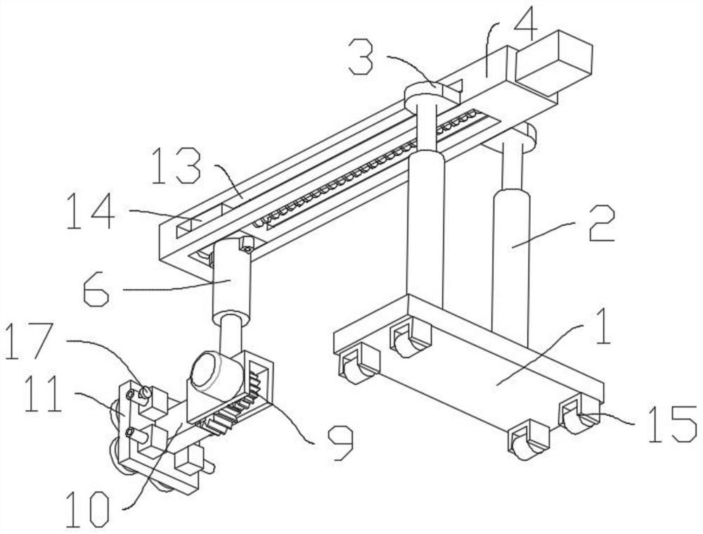 Ceramic tile paving device for house building