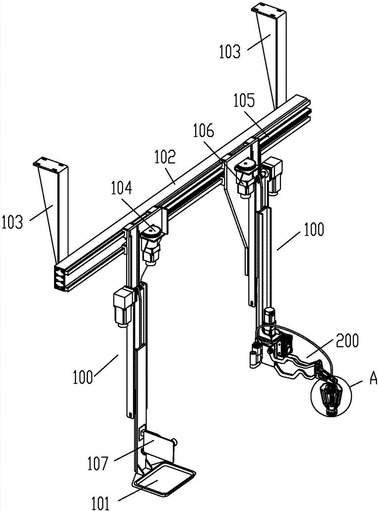 Intelligent restaurant with three-jaw manipulator