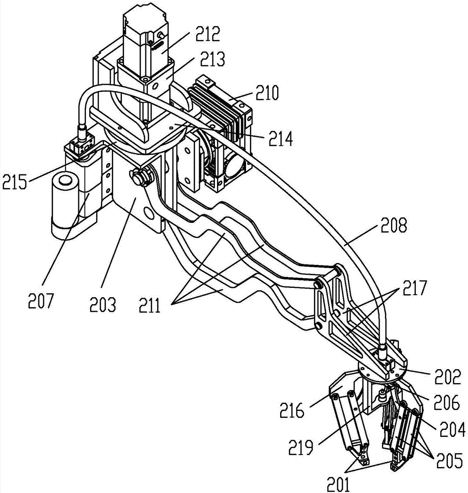 Intelligent restaurant with three-jaw manipulator