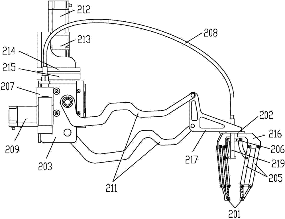 Intelligent restaurant with three-jaw manipulator