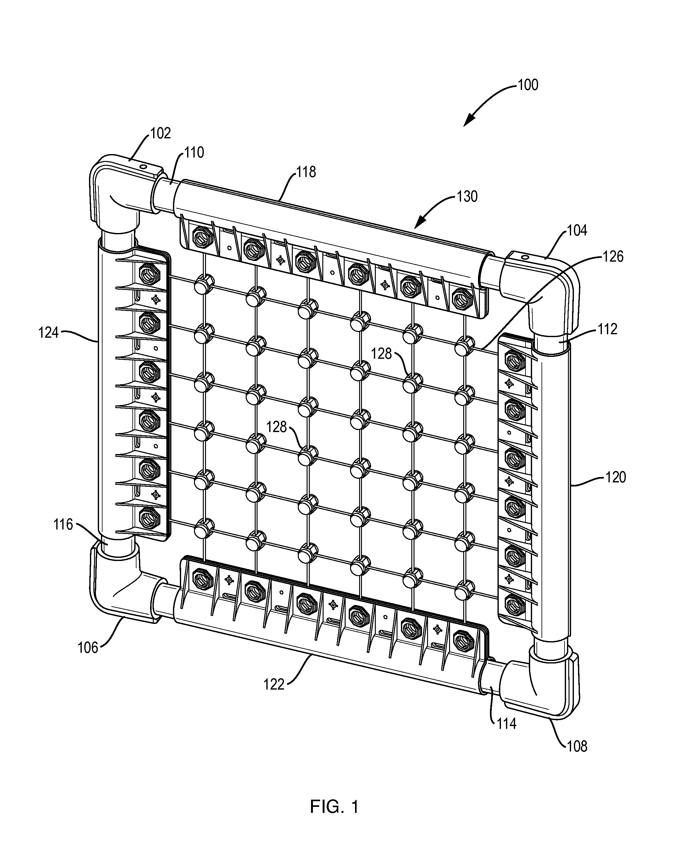 Light weight rocket propelled grenade net protection system and manufacturing process