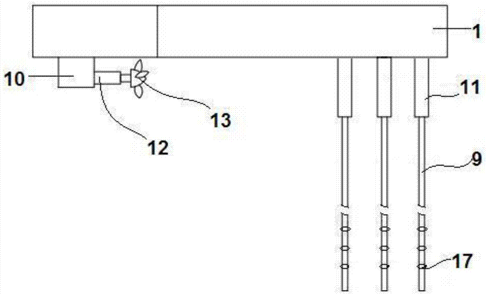 Aquatic optical cable purse net fish attracting device and fish catching method