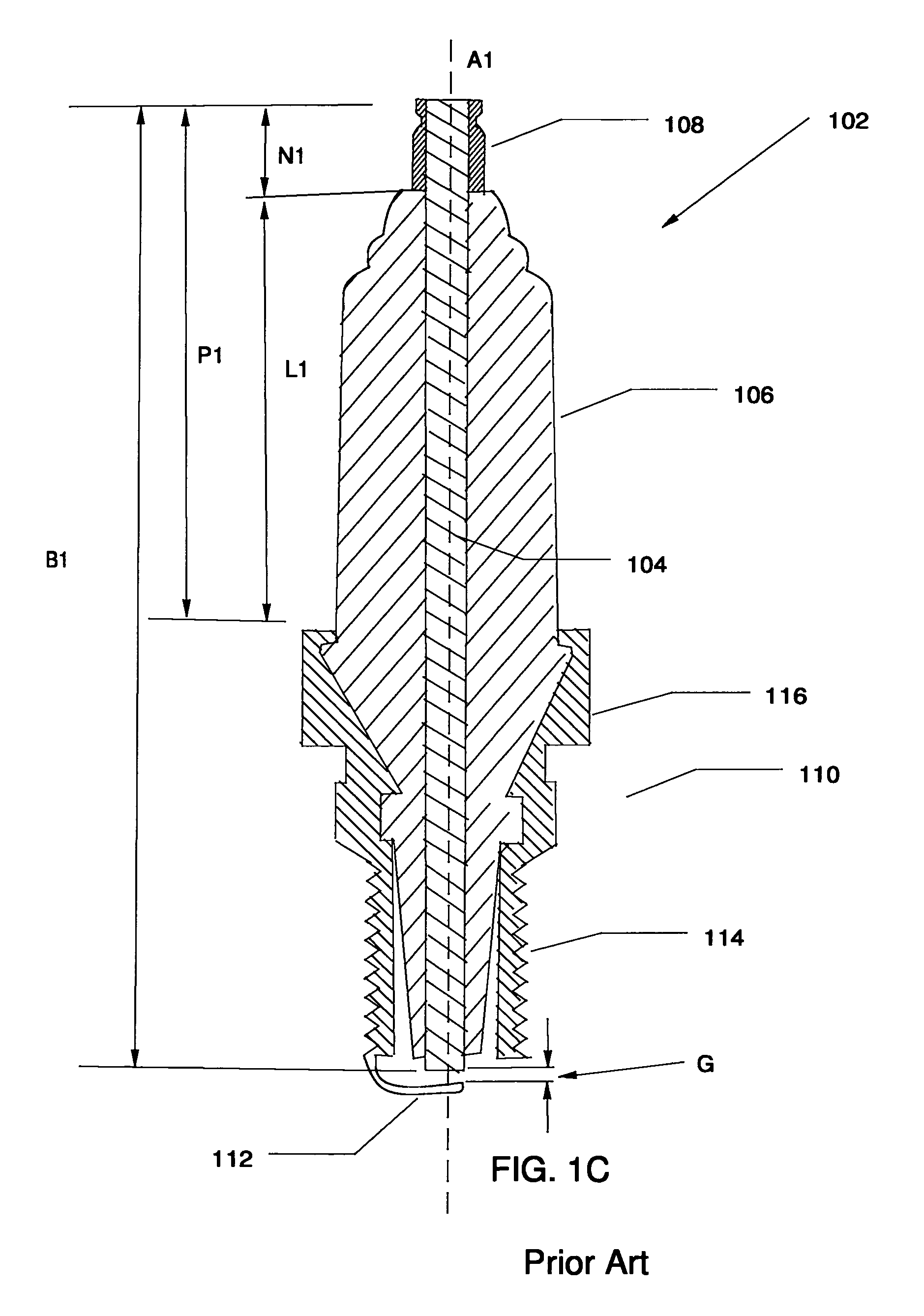 Flexible spark plug