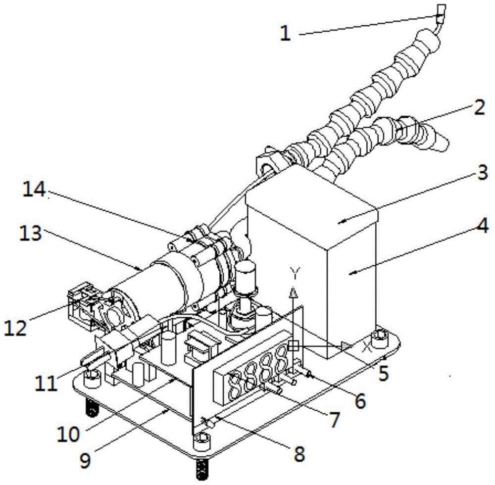 Gas stove dry burning automatic flame extinguishing device