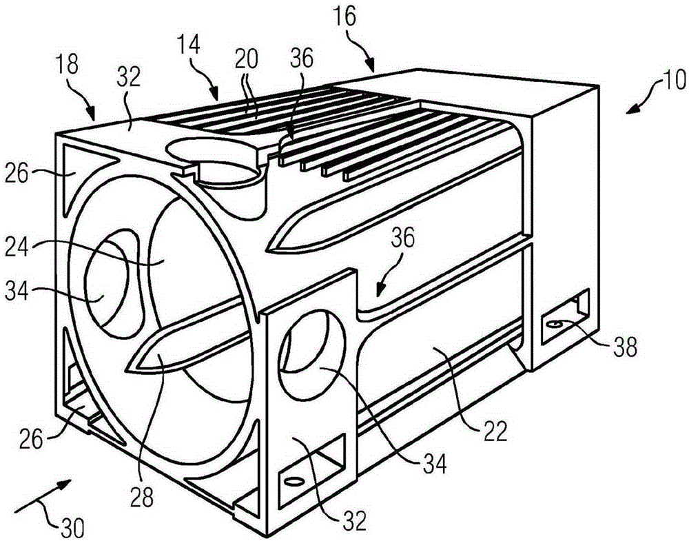 Housing for an electrical machine