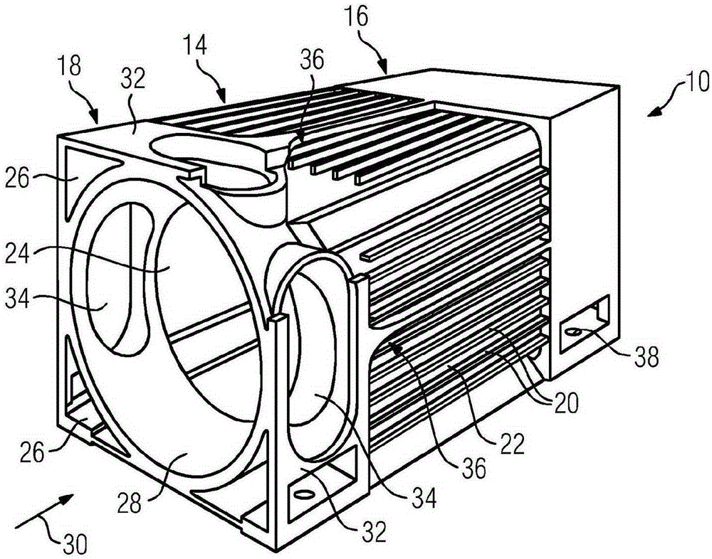 Housing for an electrical machine