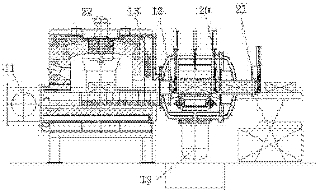 Continuous protective atmosphere heating high-pressure gas quenching furnace