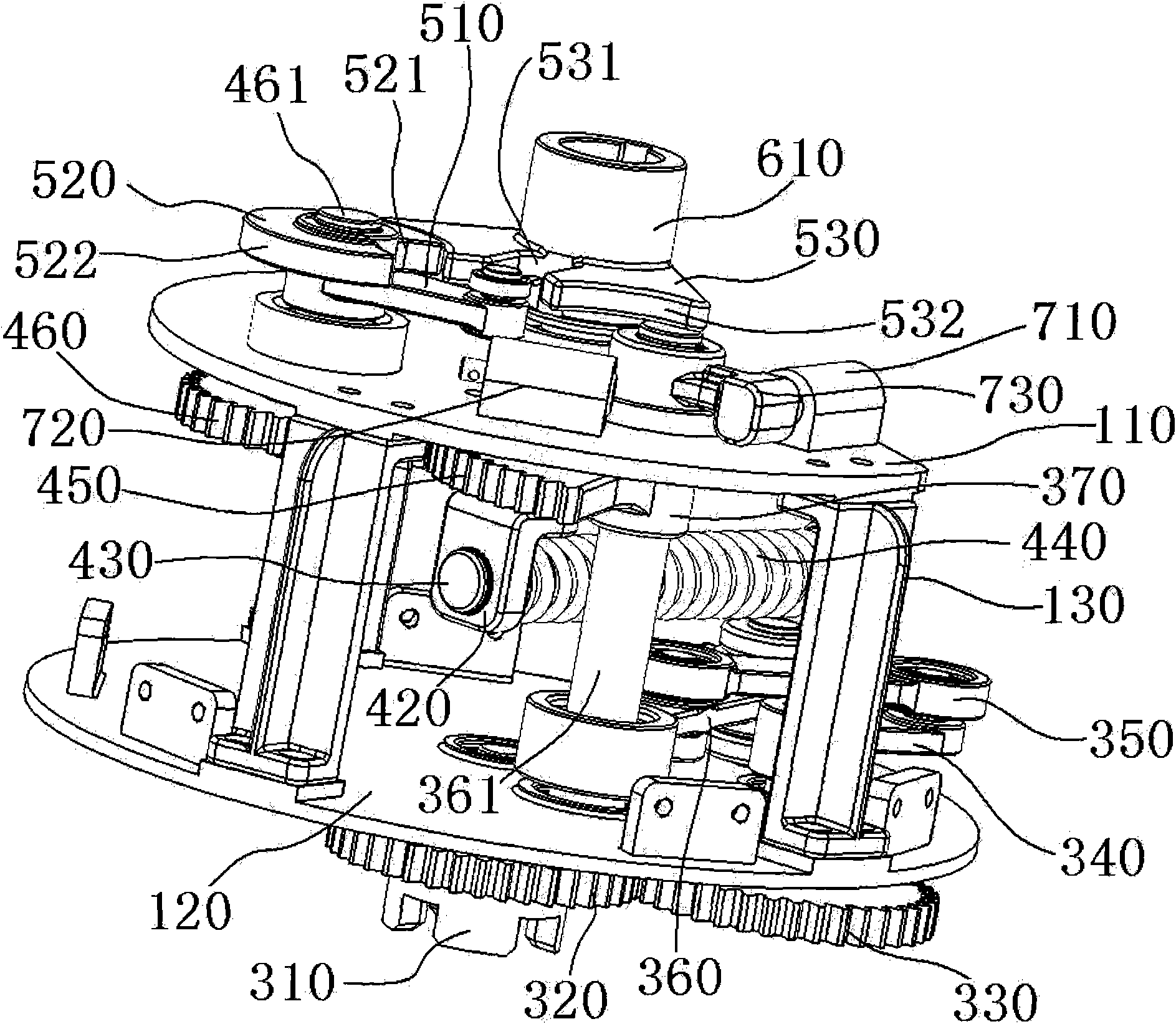 Crank-rocker quick mechanism