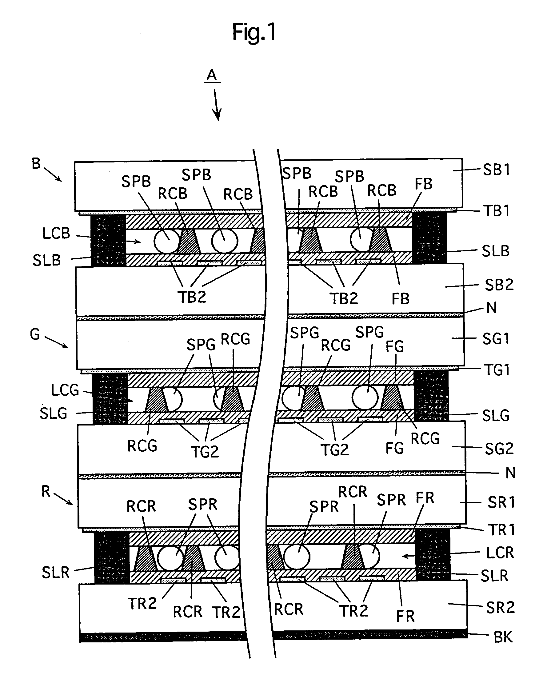 Liquid crystal display element and method of producing the same