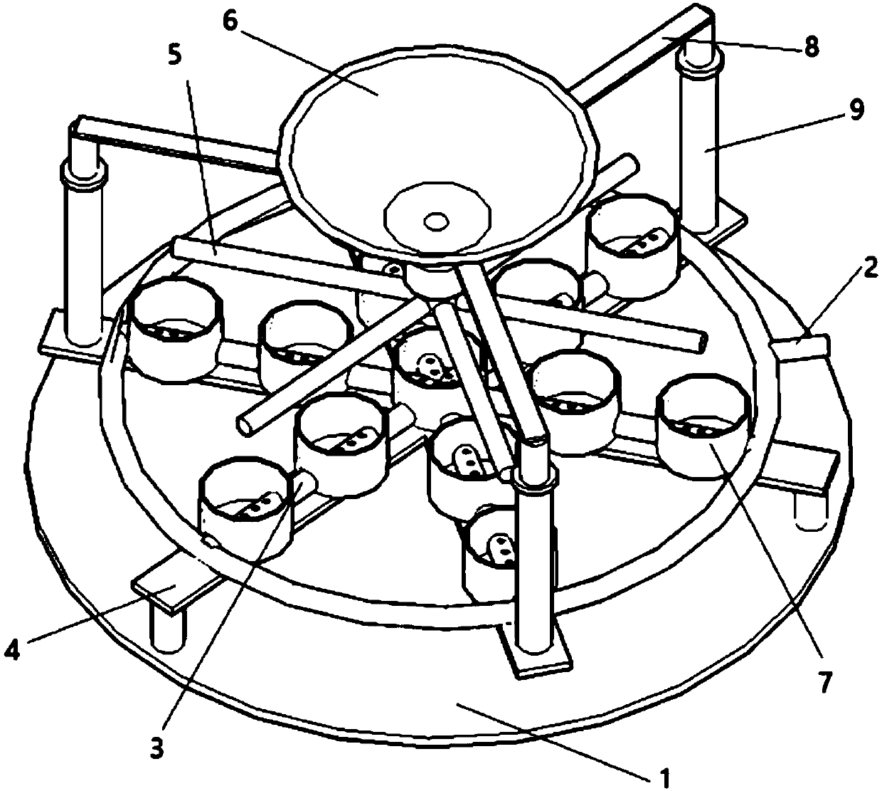 Flower seedling cultivation device used for garden landscape