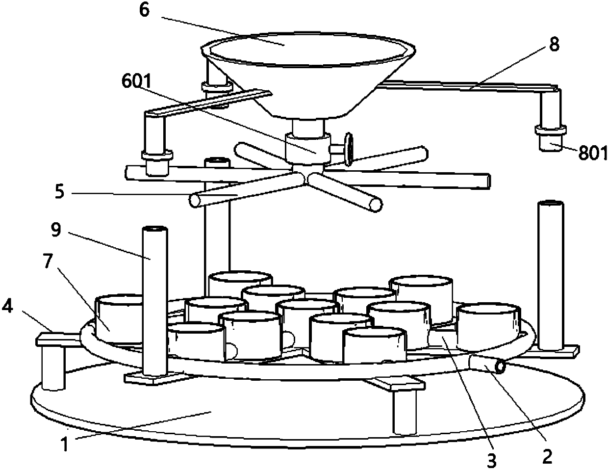 Flower seedling cultivation device used for garden landscape