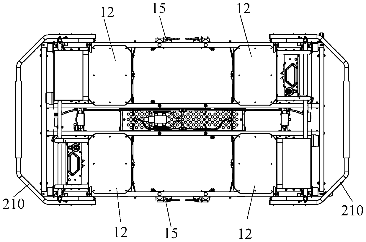 Modular trolley for carrying rail detection equipment