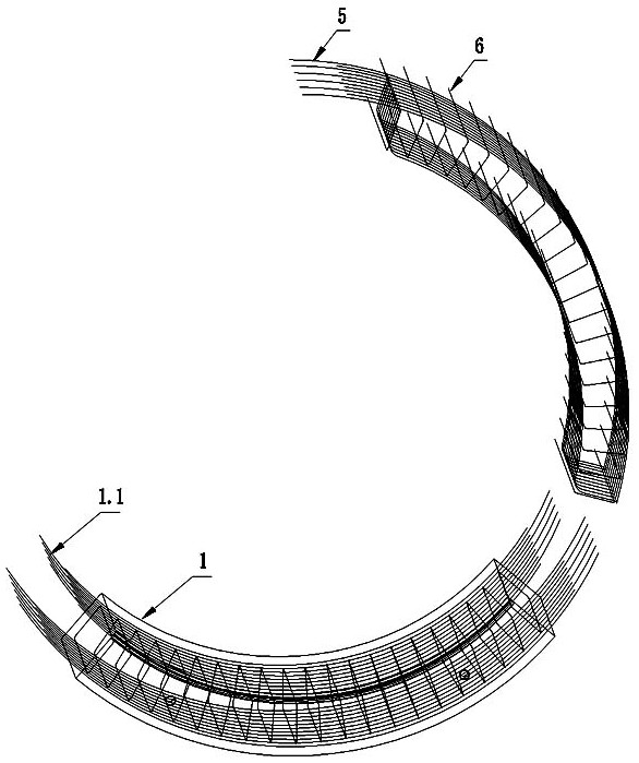 Construction method of prefabricated steel cage for rapid tunnel lining