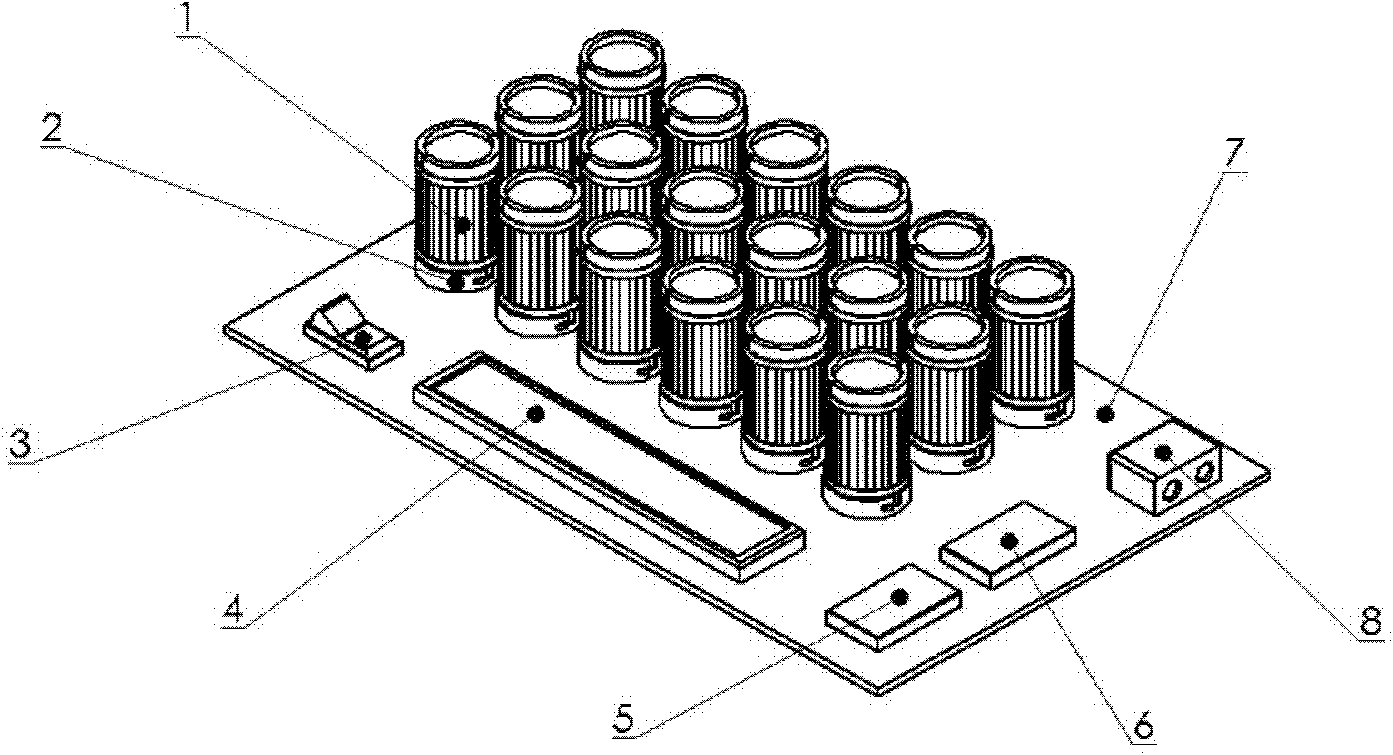 Array tube type auto-respiration direct methanol fuel battery system