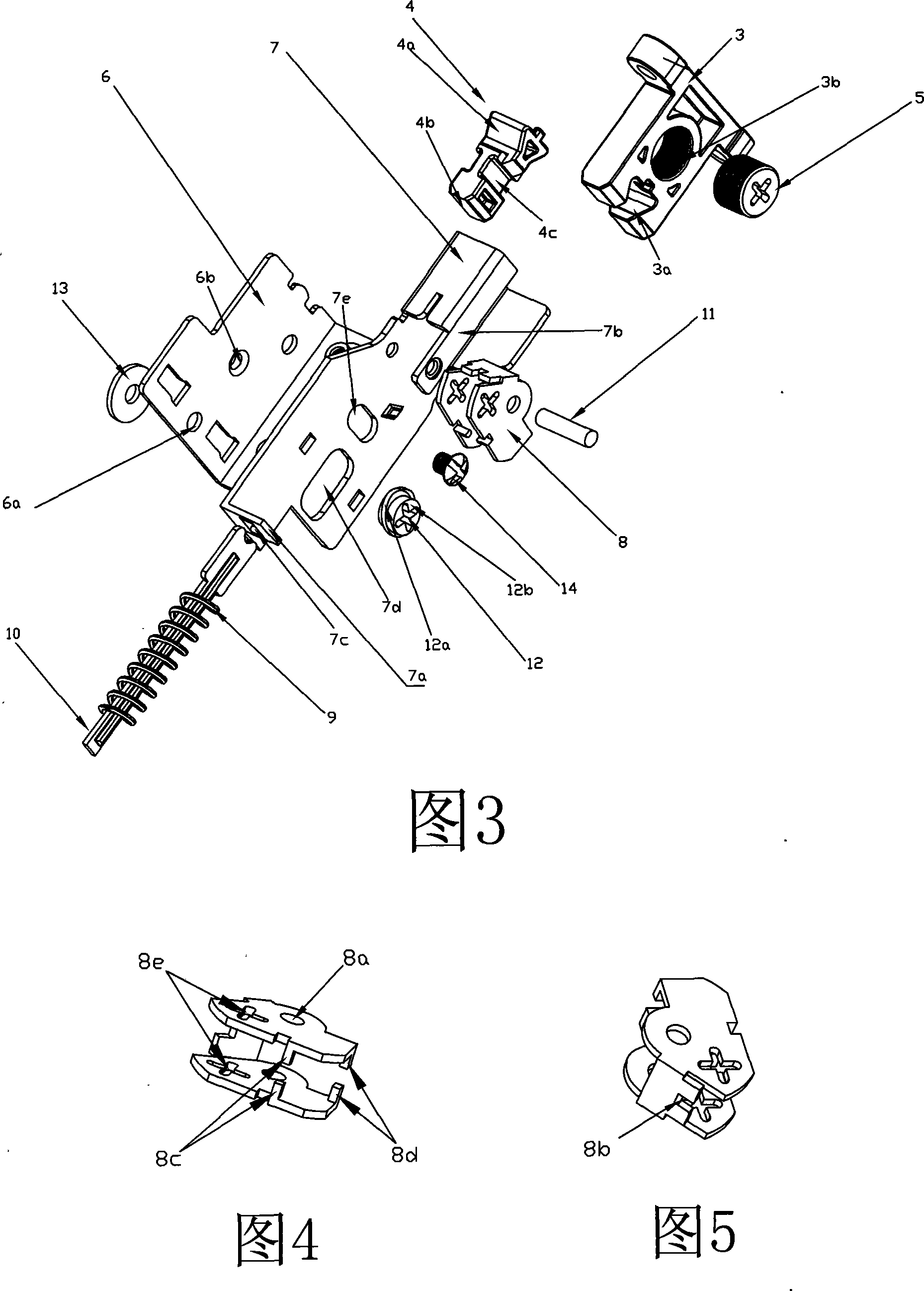 Connecting mechanism for drawer front faceplate and drawer side surface plate