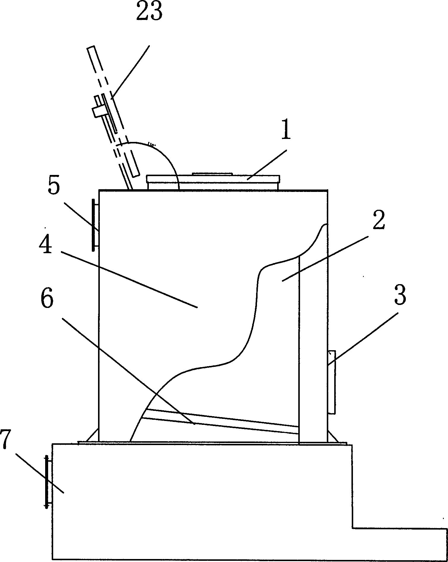 Garbage incinerator device using backfire method