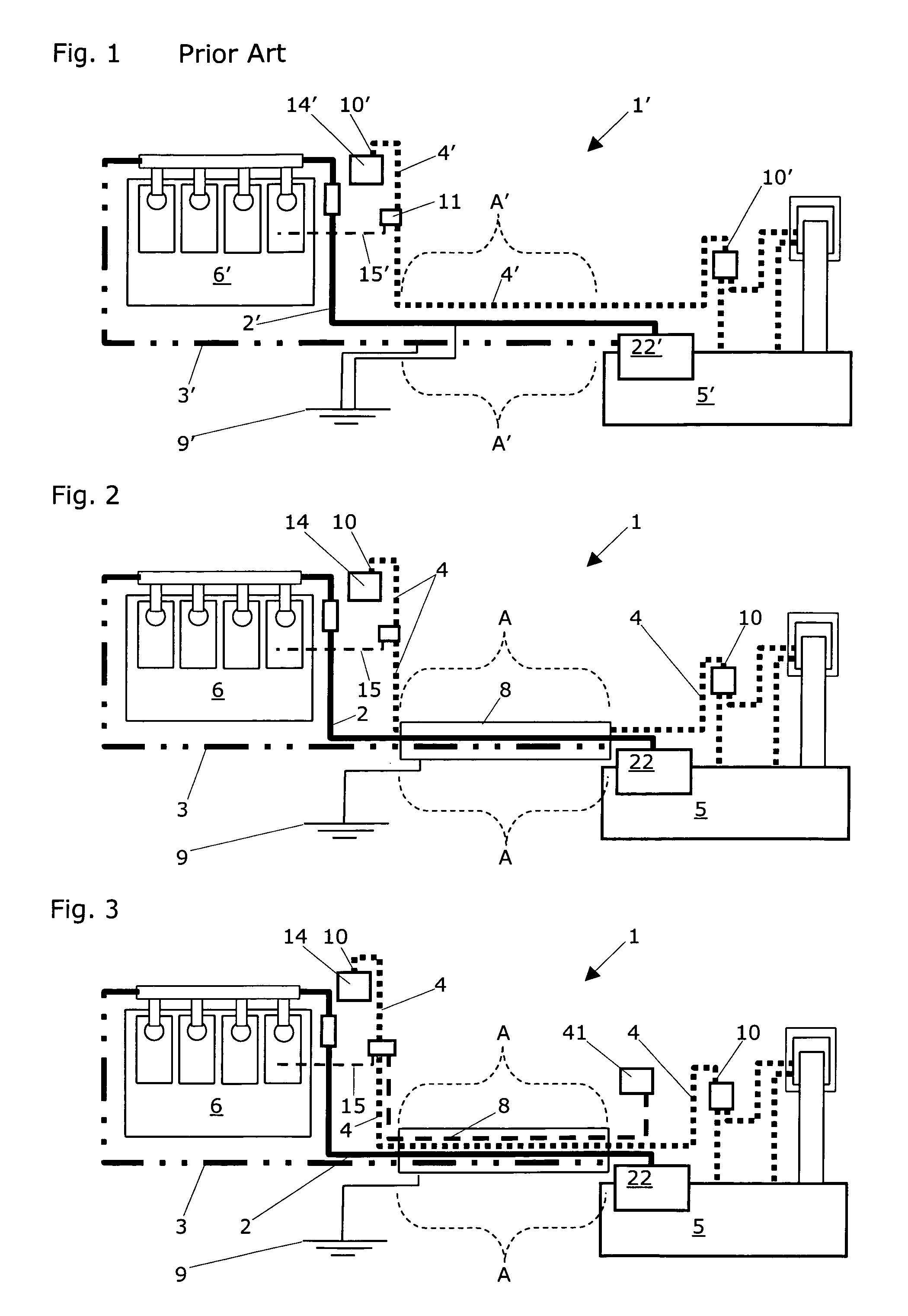 Line system for fluids having volatile components