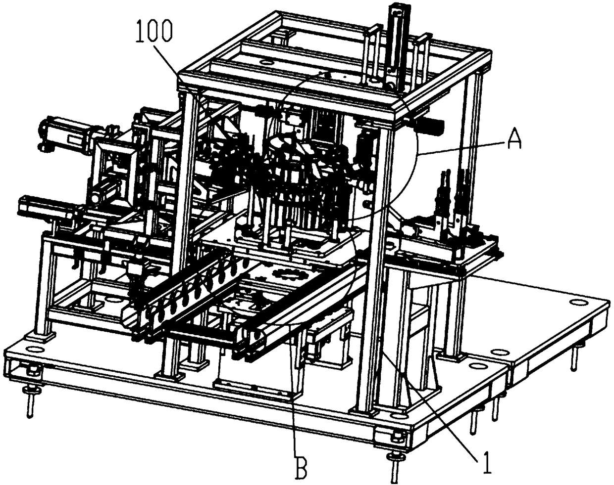 Mounting device for gearbox gear shifting assembly