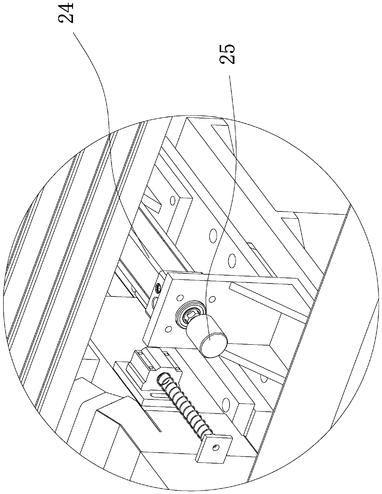 Device used for machining plate side face hole groove