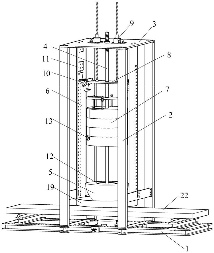 Circulating concrete material and component impact tester and using method