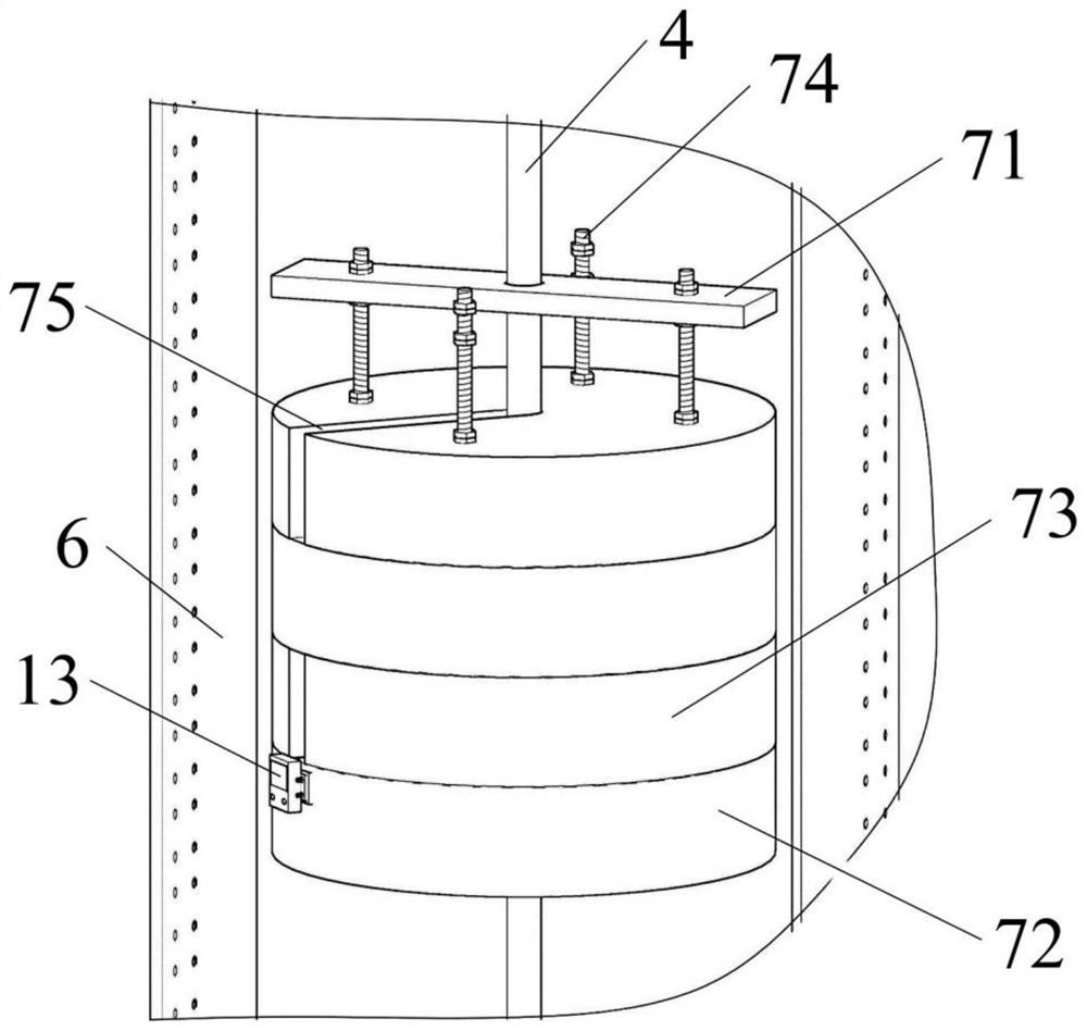 Circulating concrete material and component impact tester and using method