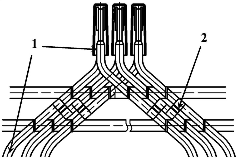 A process method for preventing false breakdown of wire rods when stator windings of large motors withstand AC voltage